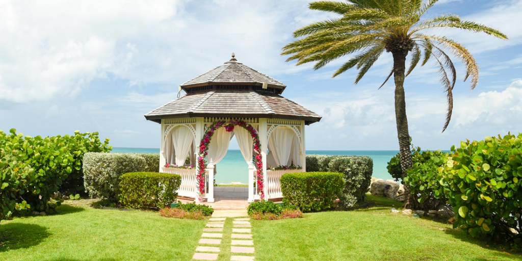 Antigua offers romantic ceremony locations with panoramic Caribbean views.