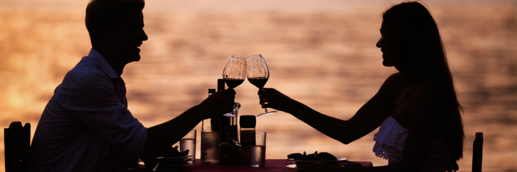 Honeymoon dining experience couples