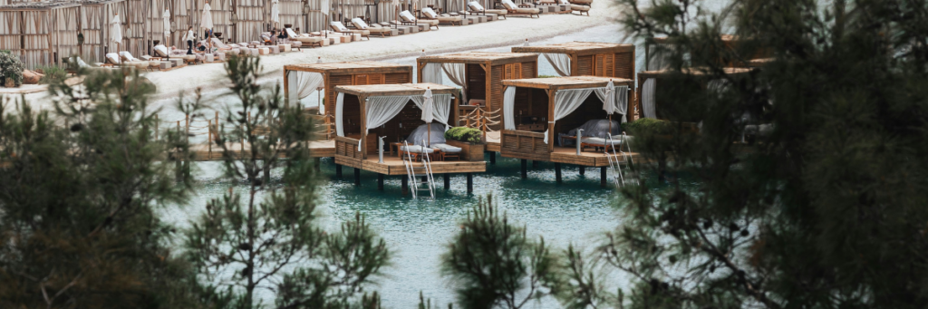 Private, secluded space on a luxury honeymoon